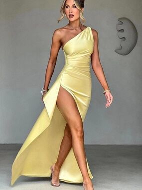 Babyboo Ariel Maxi Dress – Lemon Yellow | Size S | NWT